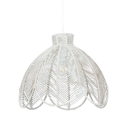 Colgante Perugia 1 luz E27 45x42cm de cordón natural